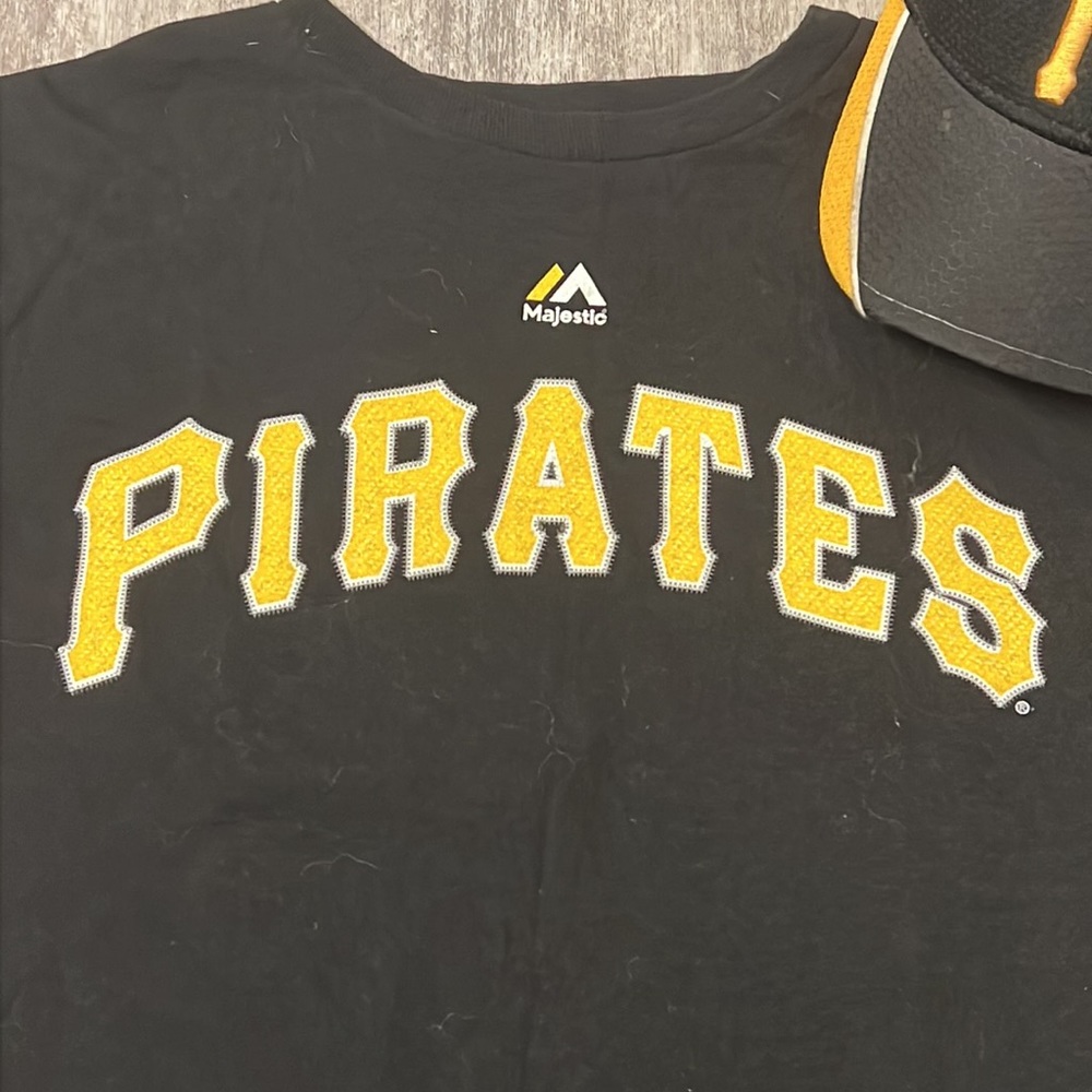 MLB Pittsburgh Pirates T-Shirt and Hat Bundle- Size Youth Large - Picture 3 of 7